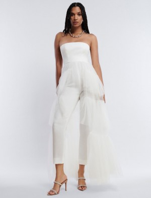 BCBGMAXAZRIA Ambrosia Gown Tulum Beyaz | UXL22438