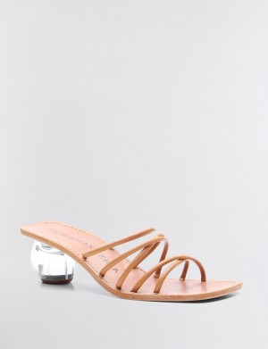 BCBGMAXAZRIA Astrid Sandal Topuklu Ayakkabılar Bej Rengi | FMI96947