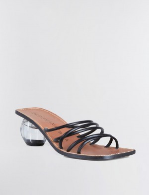 BCBGMAXAZRIA Astrid Sandal Topuklu Ayakkabılar Siyah | WLH48095