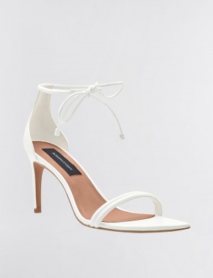 BCBGMAXAZRIA Dawn Sandal Topuklu Ayakkabılar Beyaz | IIQ69011