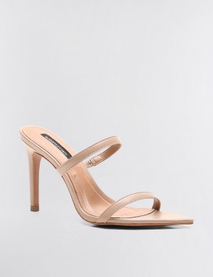 BCBGMAXAZRIA Duponi Sandal Topuklu Ayakkabılar Bej Rengi | JNX05256