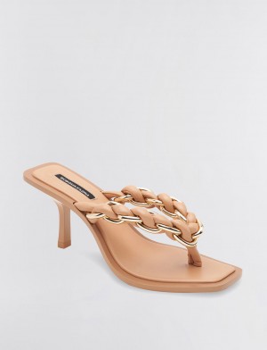 BCBGMAXAZRIA Mistia Sandal Topuklu Ayakkabılar Kahverengi | DTD68446