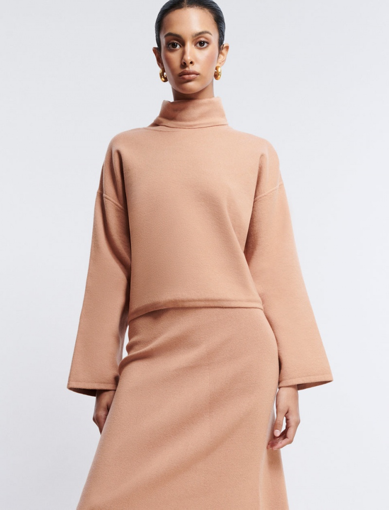 BCBGMAXAZRIA Aja Turtleneck Kazak Kahverengi | CWD20426