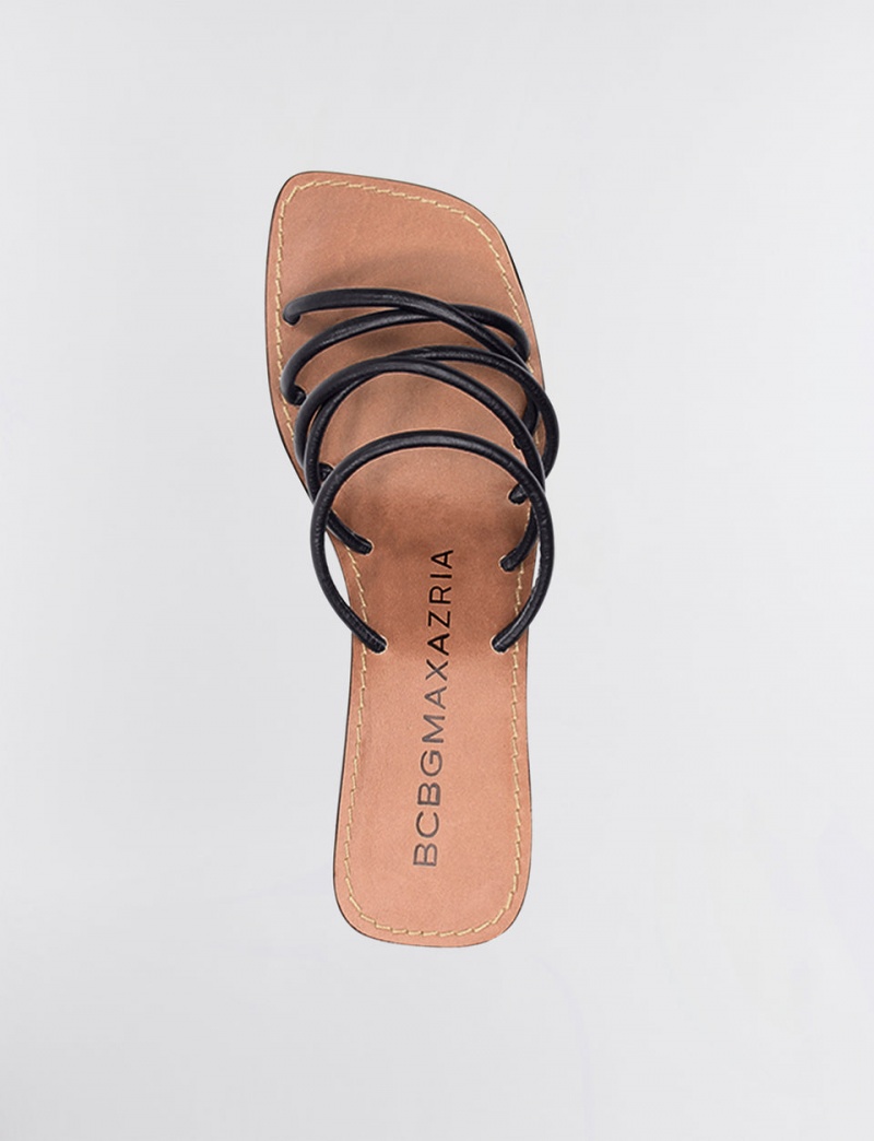 BCBGMAXAZRIA Astrid Sandal Topuklu Ayakkabılar Siyah | WLH48095