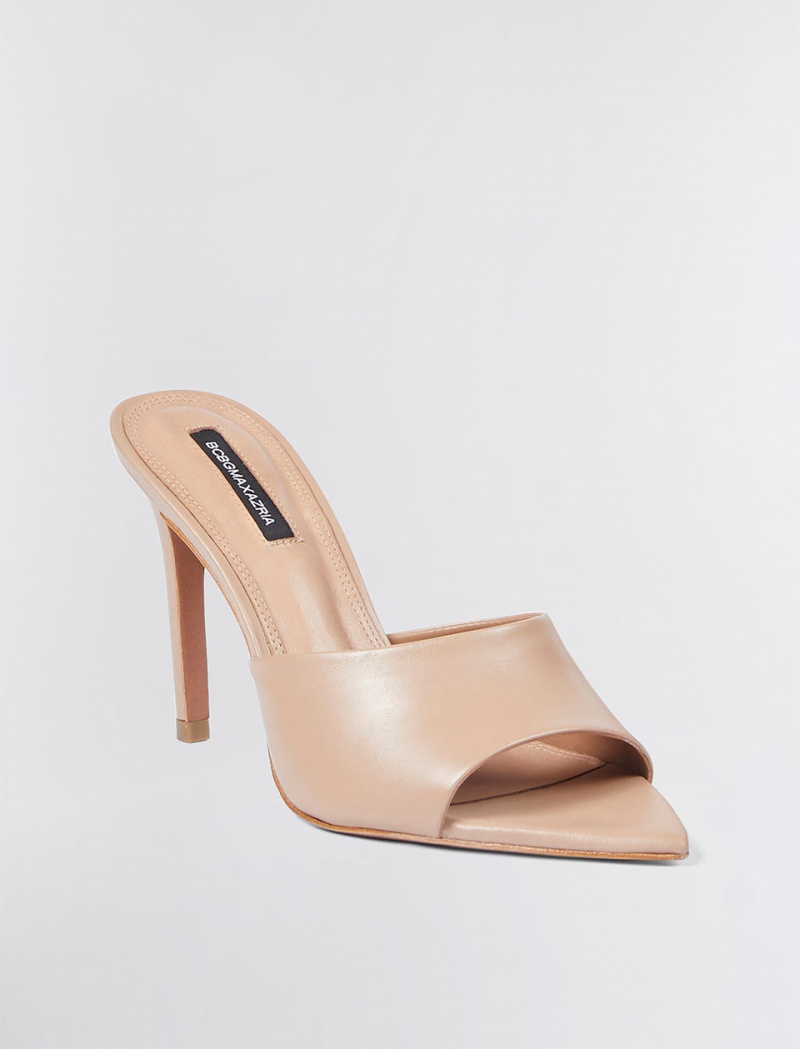 BCBGMAXAZRIA Dana Sandal Topuklu Ayakkabılar Bej Rengi | QJB06697