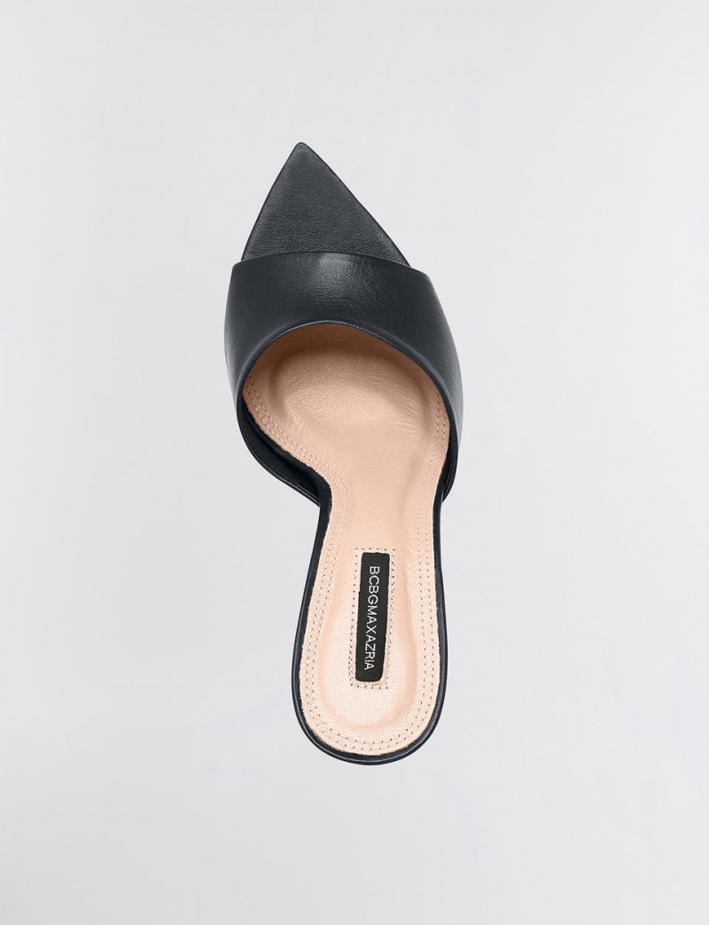 BCBGMAXAZRIA Dana Sandal Topuklu Ayakkabılar Siyah | NHH83303