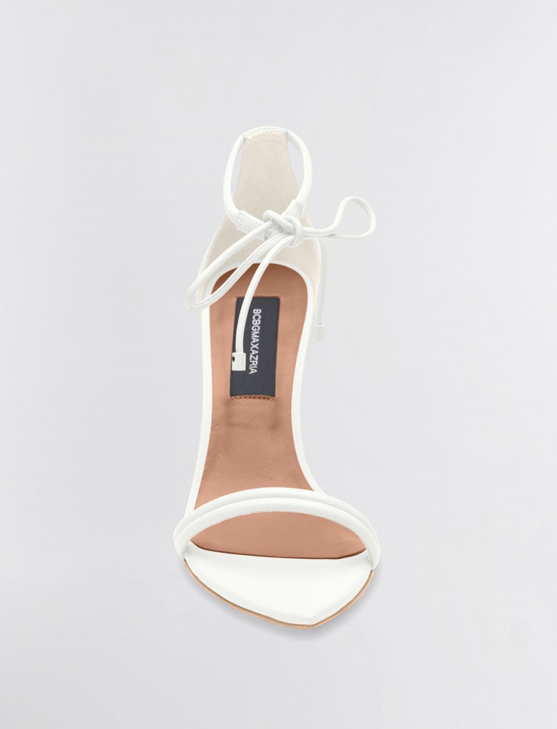 BCBGMAXAZRIA Dawn Sandal Topuklu Ayakkabılar Beyaz | IIQ69011