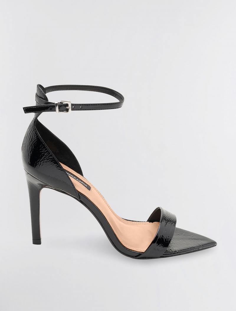 BCBGMAXAZRIA Demia Sandal Topuklu Ayakkabılar Siyah | BSW43988