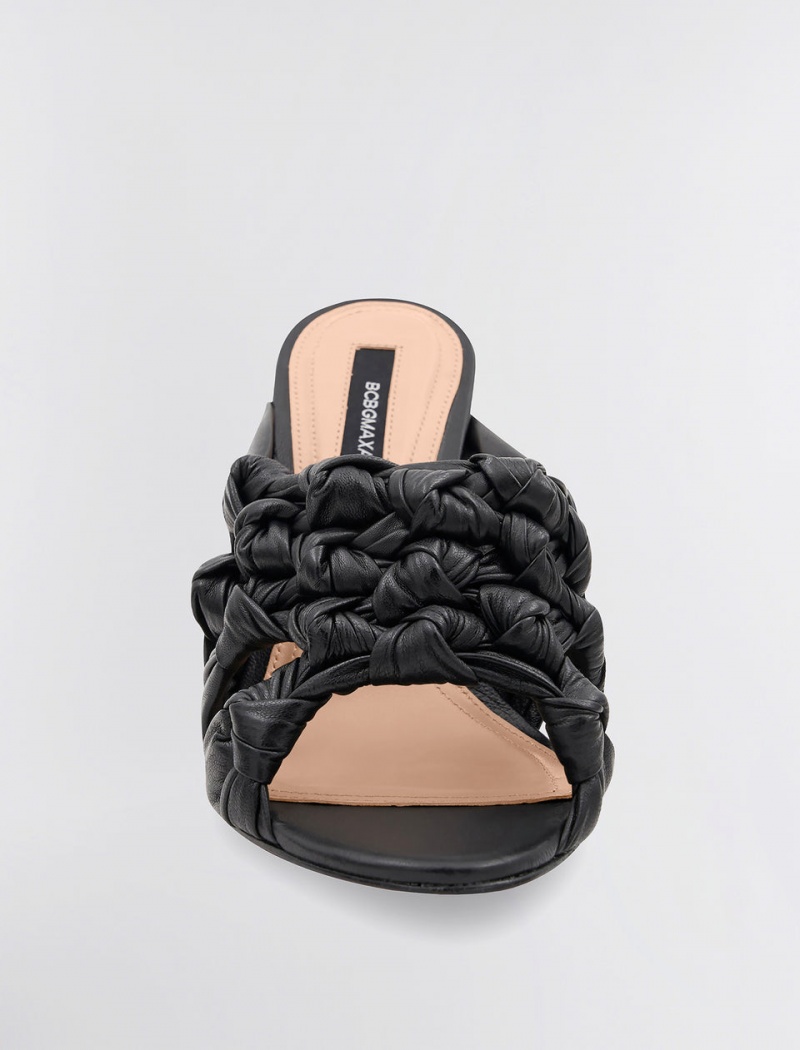 BCBGMAXAZRIA Dori Sandal Topuklu Ayakkabılar Siyah | KFO90146