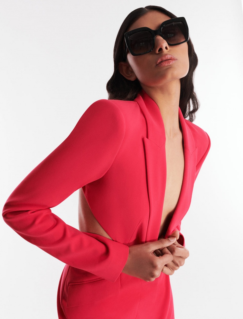 BCBGMAXAZRIA Enzo Cutout Blazer Kırmızı | TUV82989