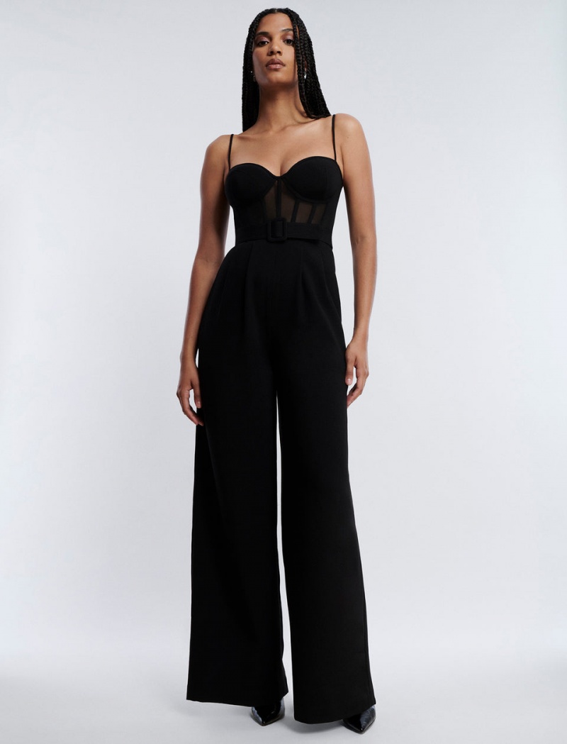 BCBGMAXAZRIA Isadora High-Waisted Bustier Tulum Siyah | GPM45946