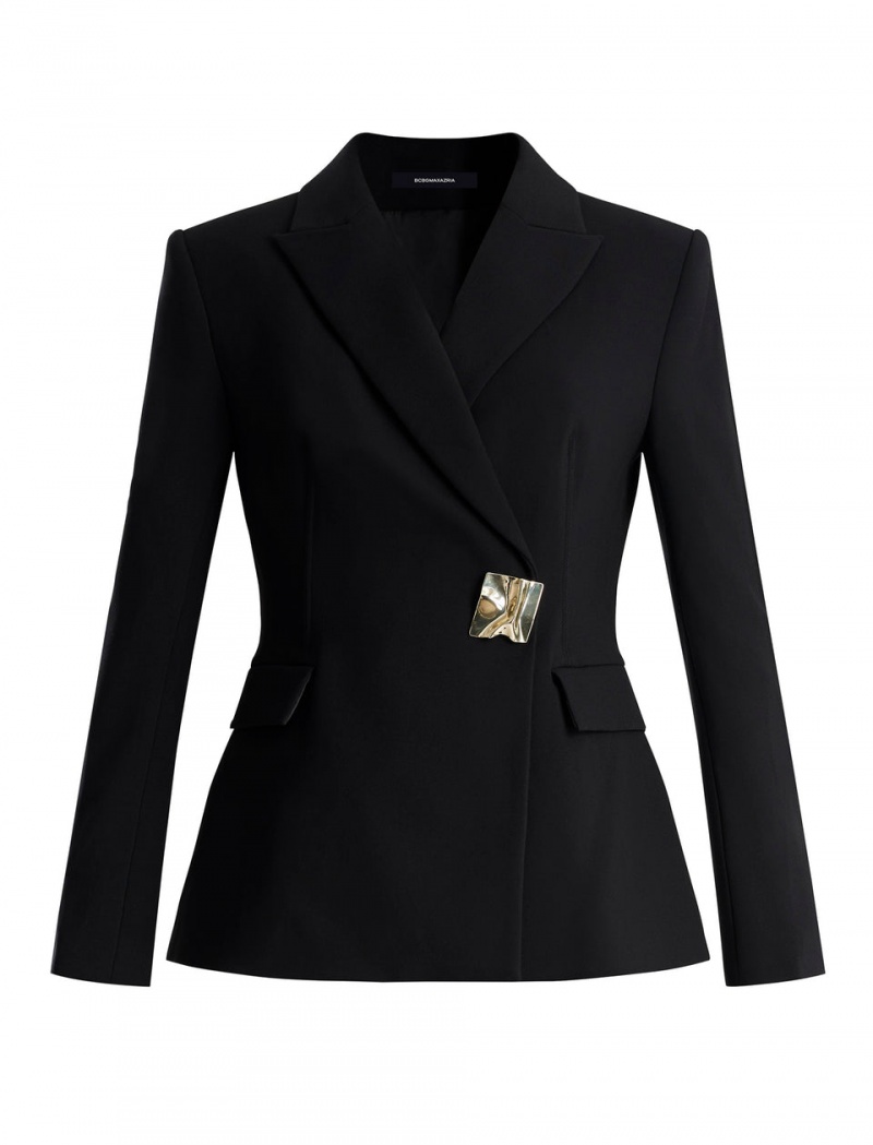 BCBGMAXAZRIA Izara Signature Blazer Siyah | WBN06274