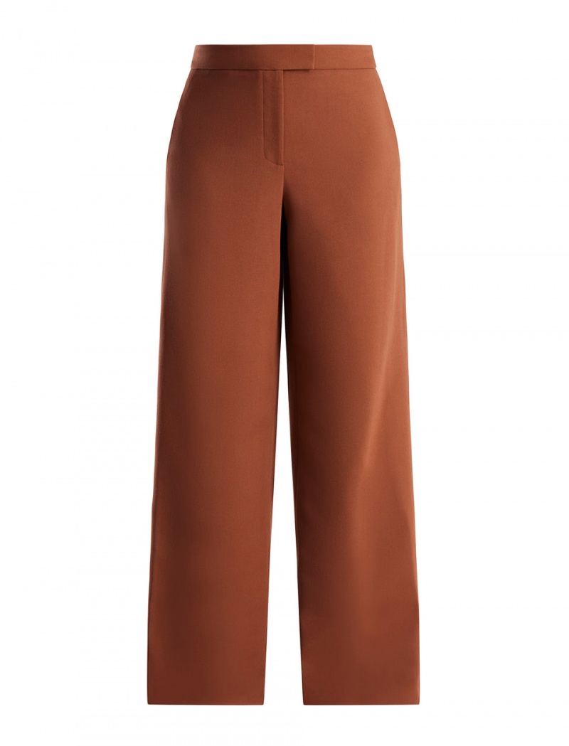 BCBGMAXAZRIA Kezia Signature Geniş-Leg Pantolon Kahverengi | ZOJ80831