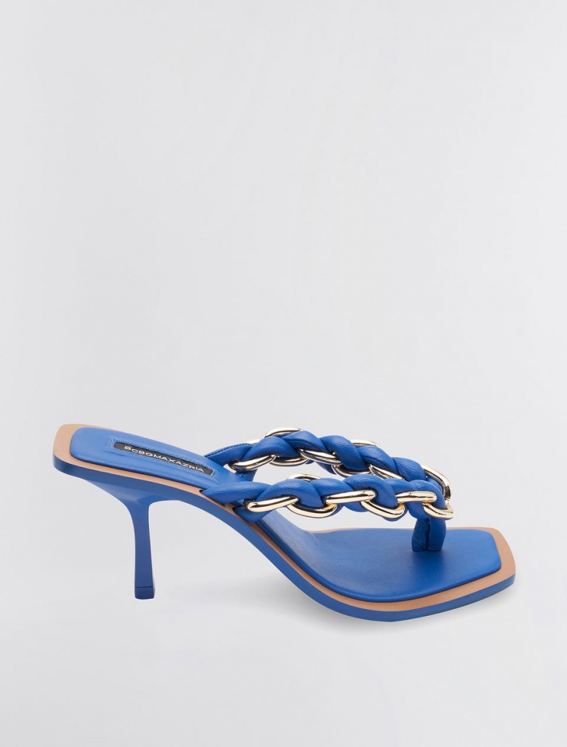 BCBGMAXAZRIA Mistia Sandal Topuklu Ayakkabılar Mavi | VRM18932