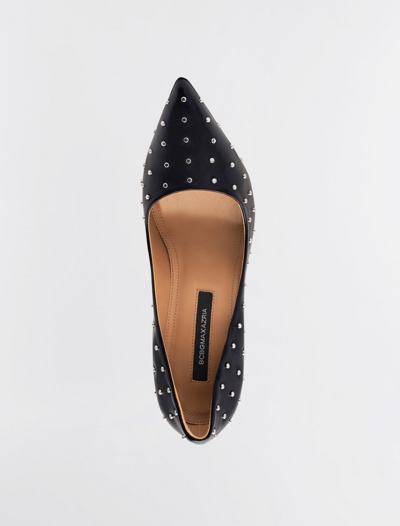 BCBGMAXAZRIA Nova Studded Heel Stiletto Siyah | KVU73112