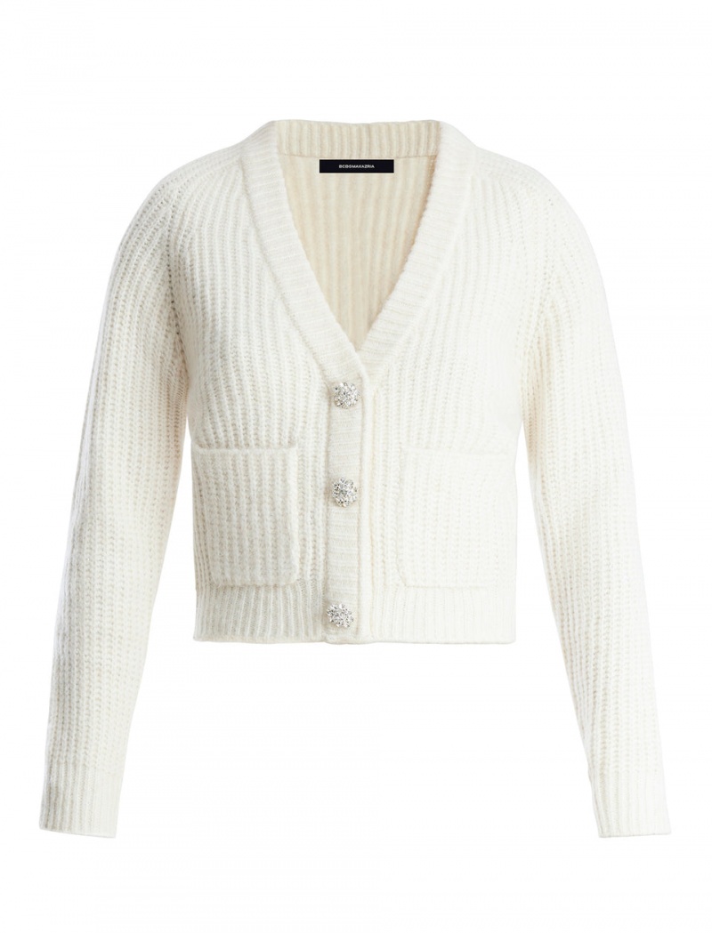 BCBGMAXAZRIA Raglan Sleeve Cardigan Kazak Bej Rengi | FSX03666