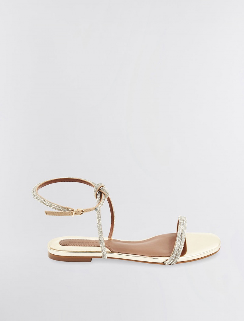 BCBGMAXAZRIA Trixi Düz Sandalet Bej Rengi | DFK97599